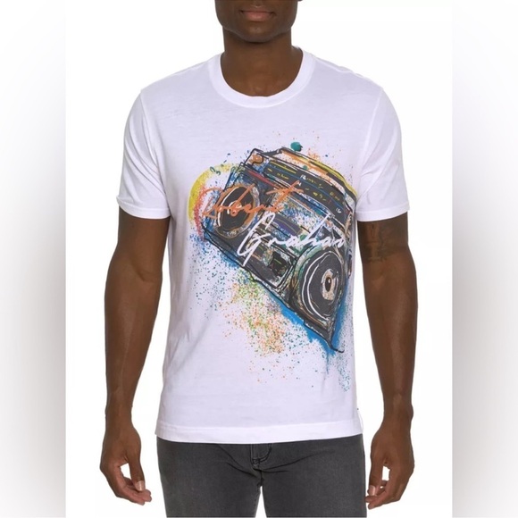Robert Graham BOOMBOX Stereo Graphic T Shirt Tee Shirt Men’s XL - Picture 2 of 9